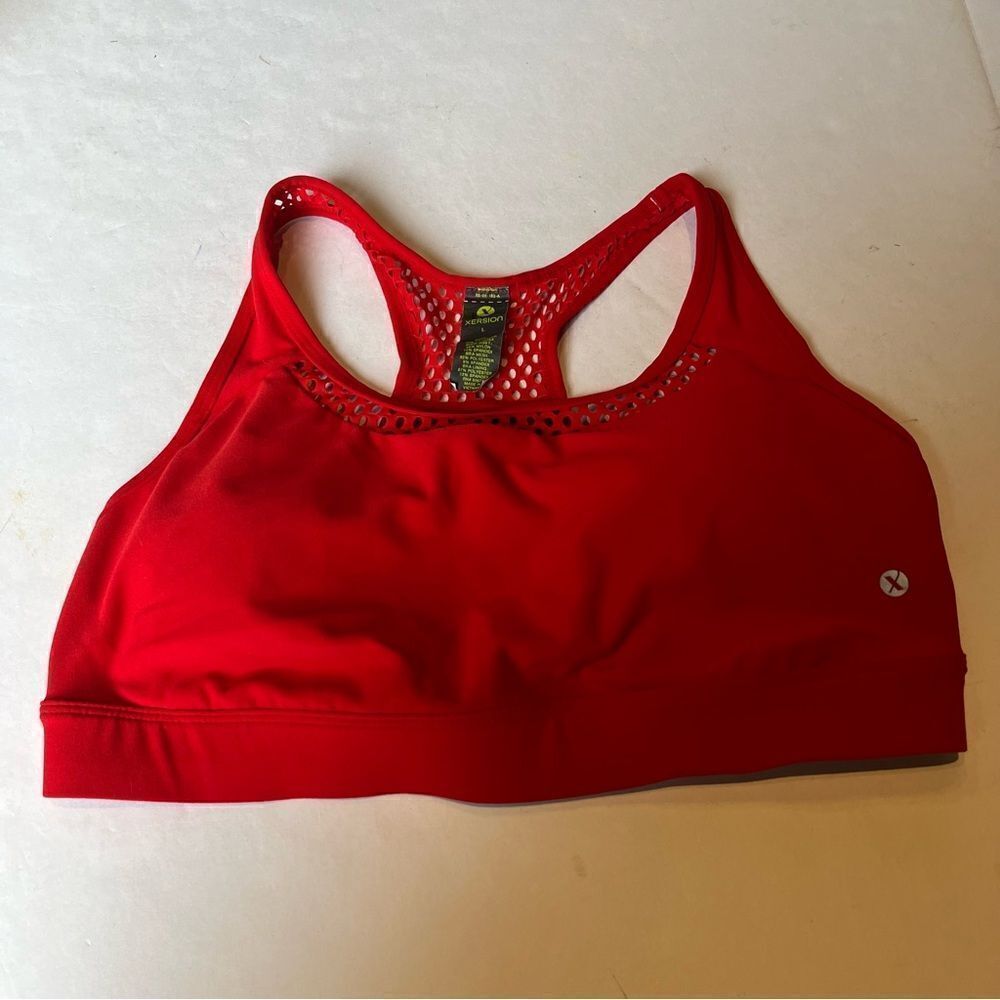 Xersion Women's Sports Bra Padded no Underwire Red Size Large
